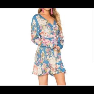 Spell Floral print wrap dress